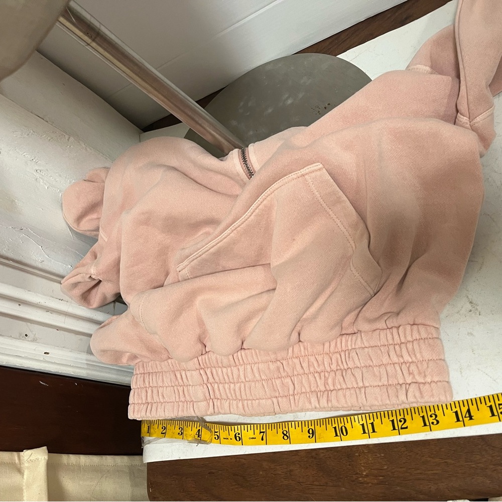 Free people pullover pink intercept 1/2 zipped hoodie - Picture 12 of 14